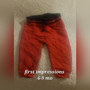 Red joggers